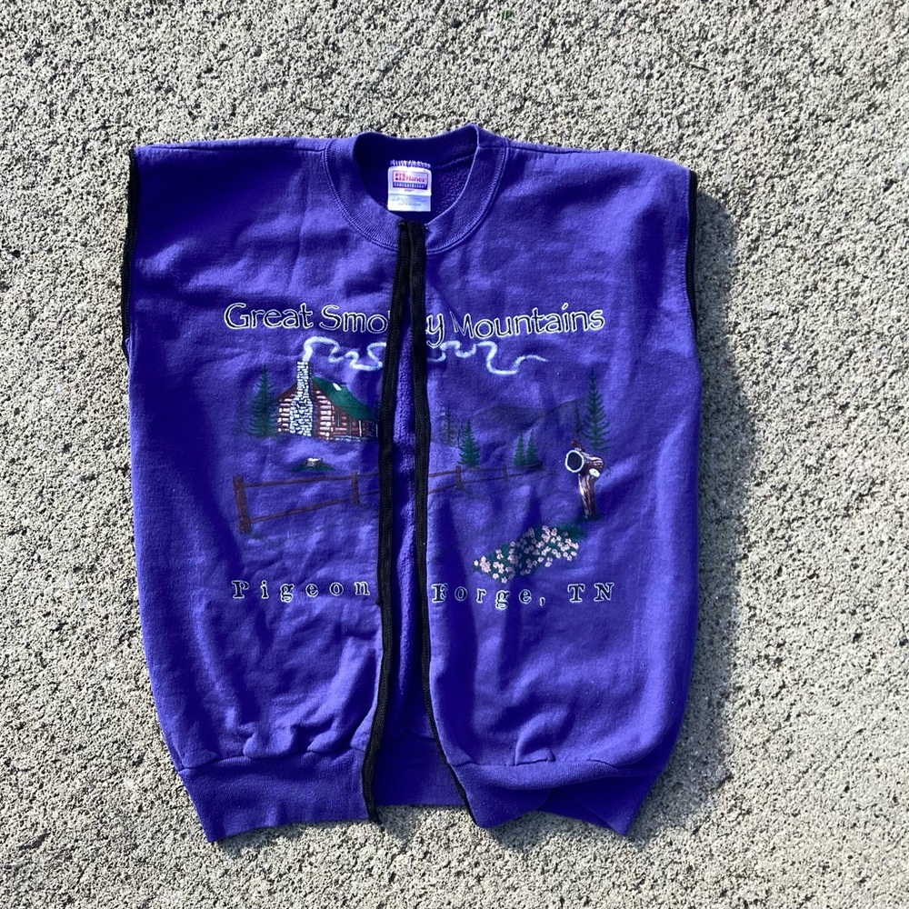 Unique hand sewn Crewneck vest